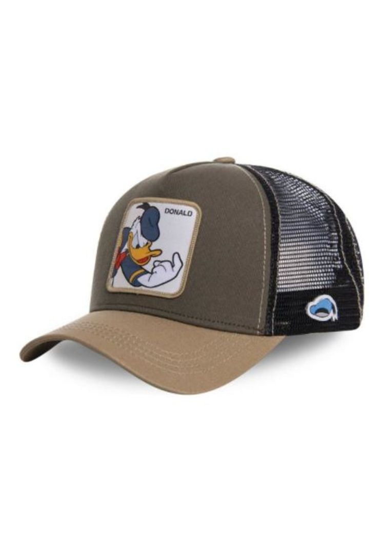 Gorro-jockey Visera Curva con Malla Diseño Pato Donald-0