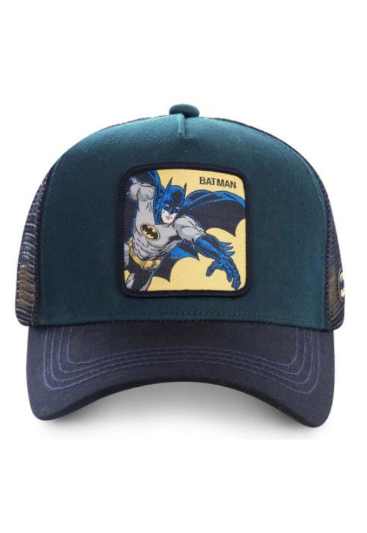 Gorro-jockey Visera Curva con Malla Diseño Batman-1
