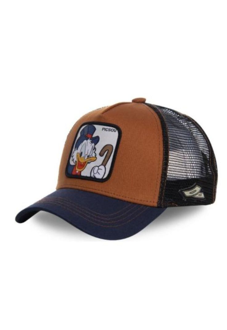 Gorro-jockey Visera Curva con Malla Diseño Tío Rico McPato-0