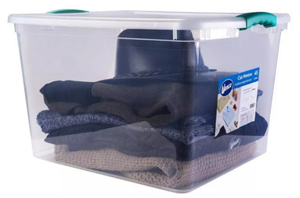 Caja Organizadora 45 Litros Transparente-0