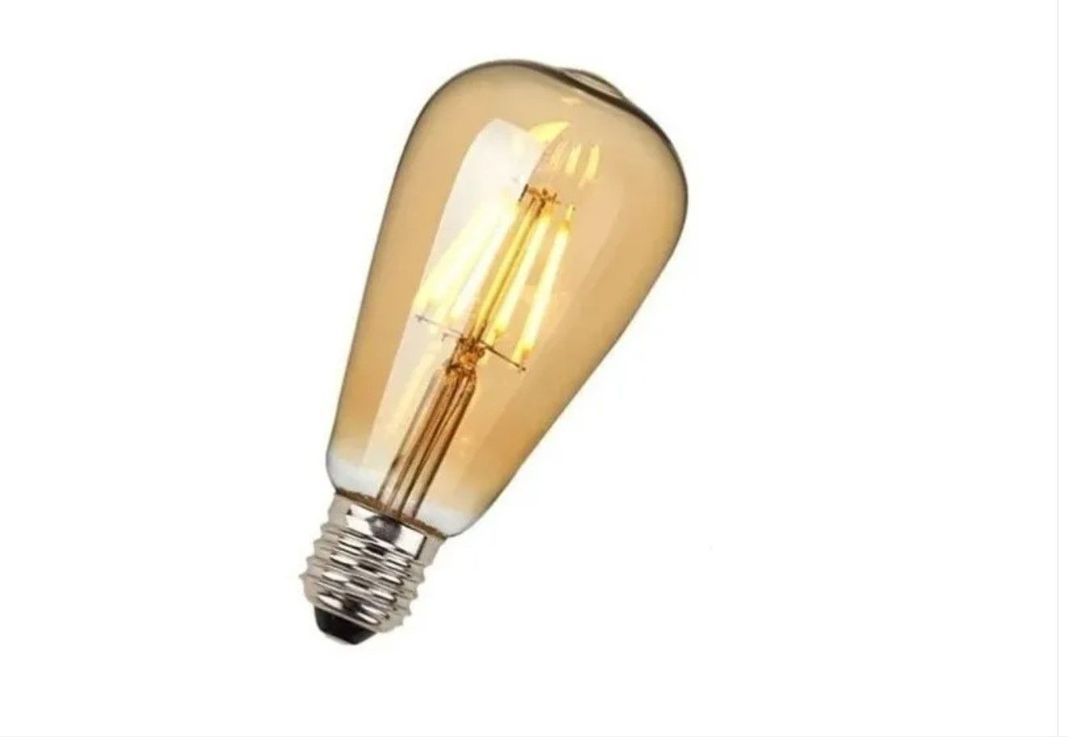 Ampolleta Led Tipo Edison 4 Watts Retro Vintage Luz Cálida -0