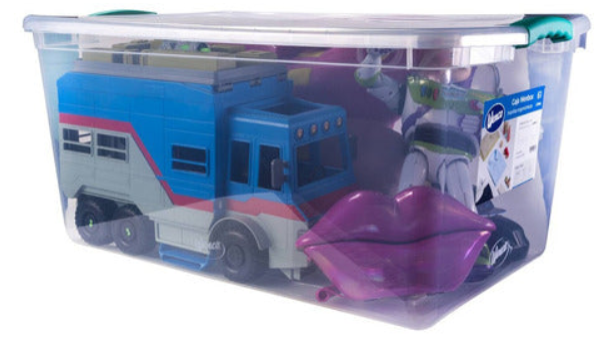 Caja Organizadora Organizador Plastico 61 Lts Transparente-1
