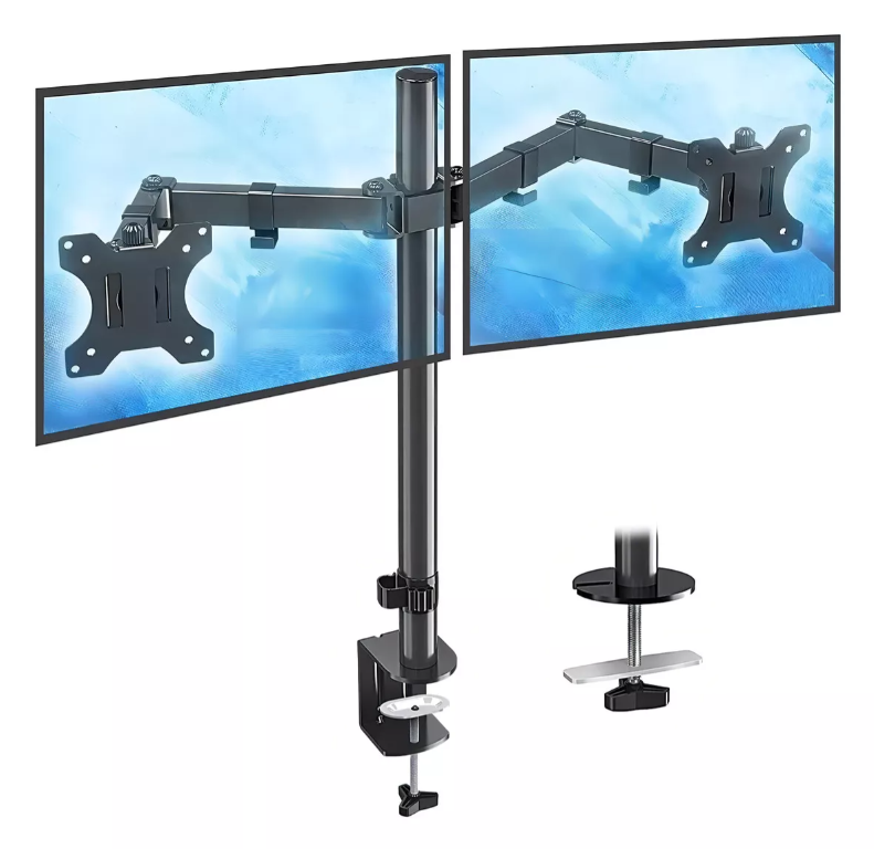 Soporte Monitor Doble Ds0024 Base Monitor Tv Ajustable-1