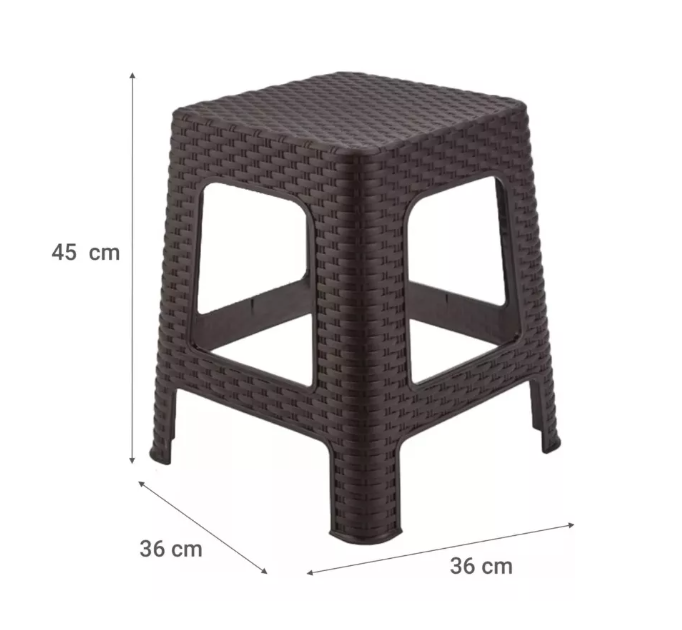 Piso Banca Banquito Taburet Asiento Banco Rattan-1