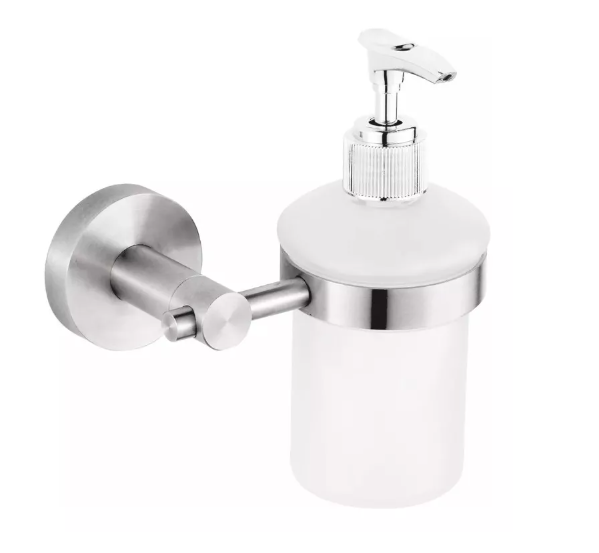 Jabonera Acero Inoxidable Líquido Gel Botella Baño-0