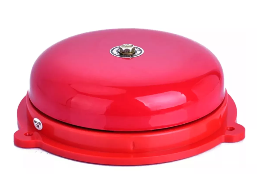 Timbre Campana Alarma 8 220 Vac Metal Rojo Escuela Incendio-2