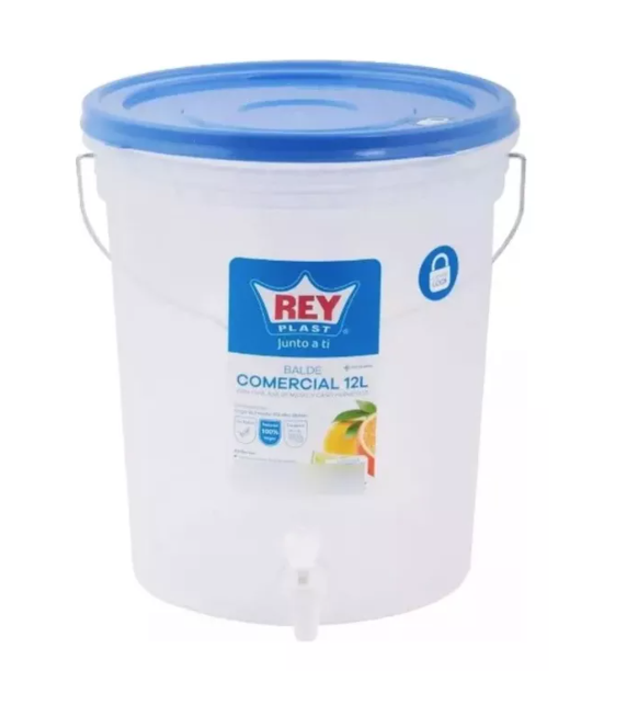 Balde 12 Litros Contenedor Liquido Con Dispensador Colores-0