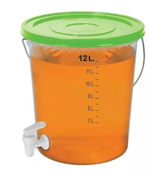 Balde 12 Litros Contenedor Liquido Con Dispensador Colores-1