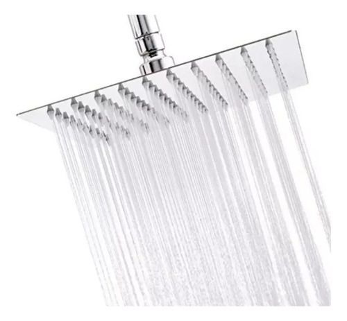 Plato Ducha Cuadrado Acero Inoxidable 25cm Taumm-0