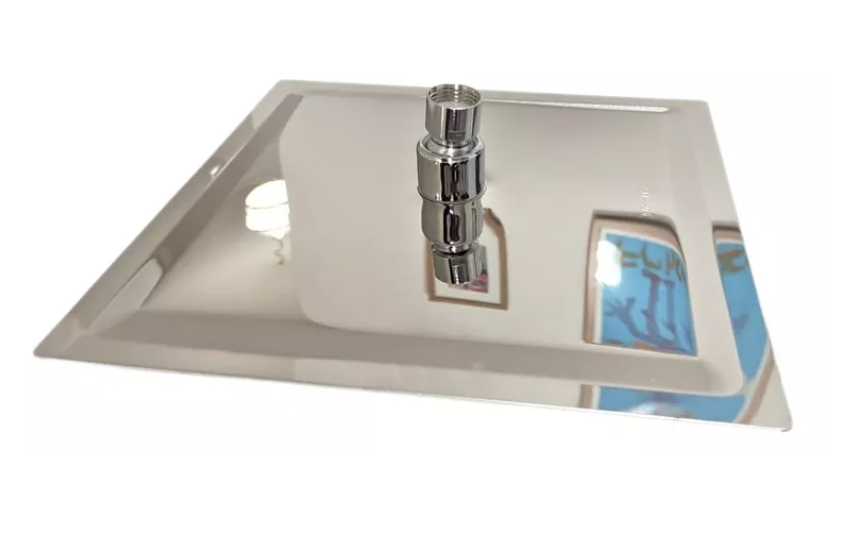 Plato Ducha Cuadrado Acero Inoxidable 25cm Taumm-3