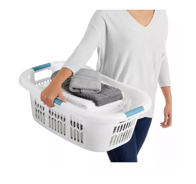Cesto Canasto De Ropa Anatómico 40l Antes/después Del Lavado-1