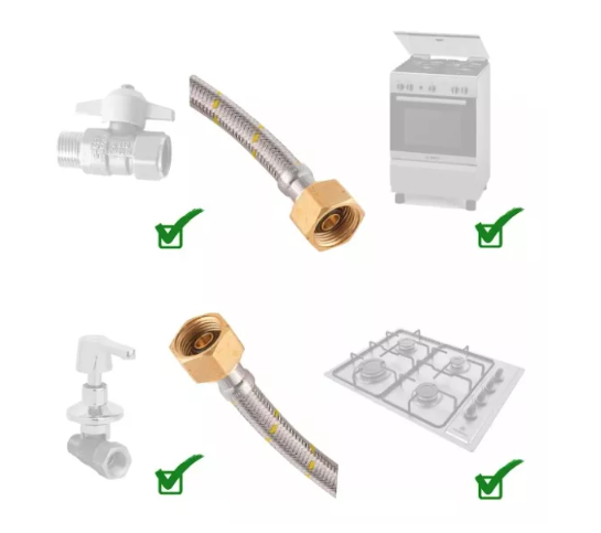 Conector Flexible Para Gas Hi-hi 1/2 100cm-2