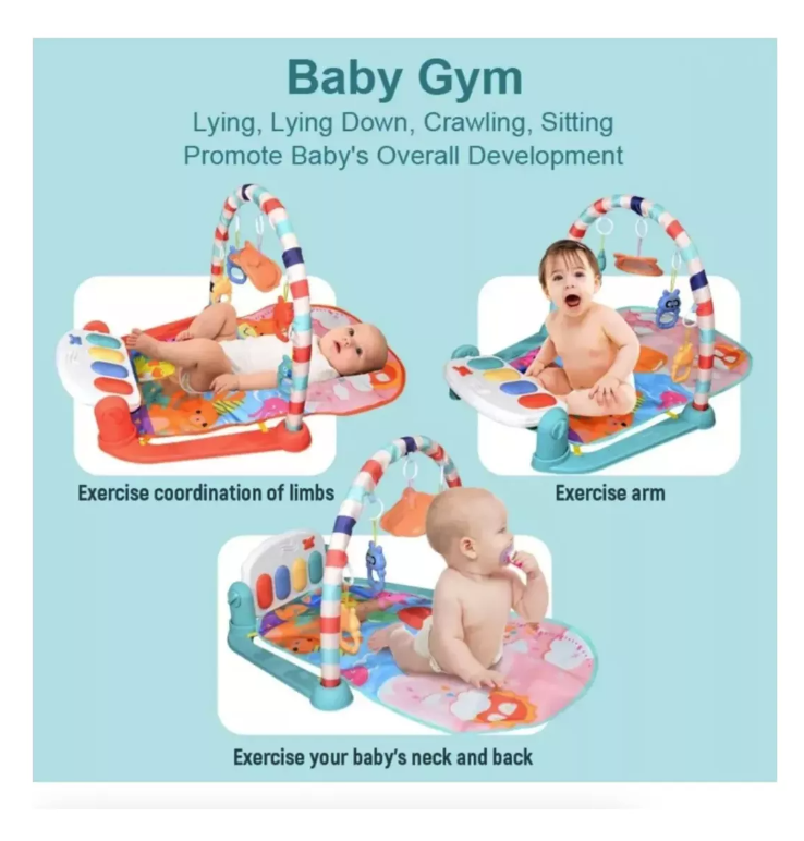 Gimnasio Piano Bebés Multifuncional Guaguas Alfombra Baby-1