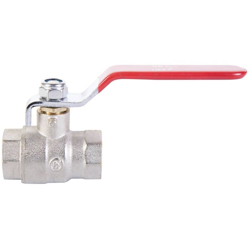 Llave Bola Paso 1/2 Manilla Roja - Pn15 - Taumm-1