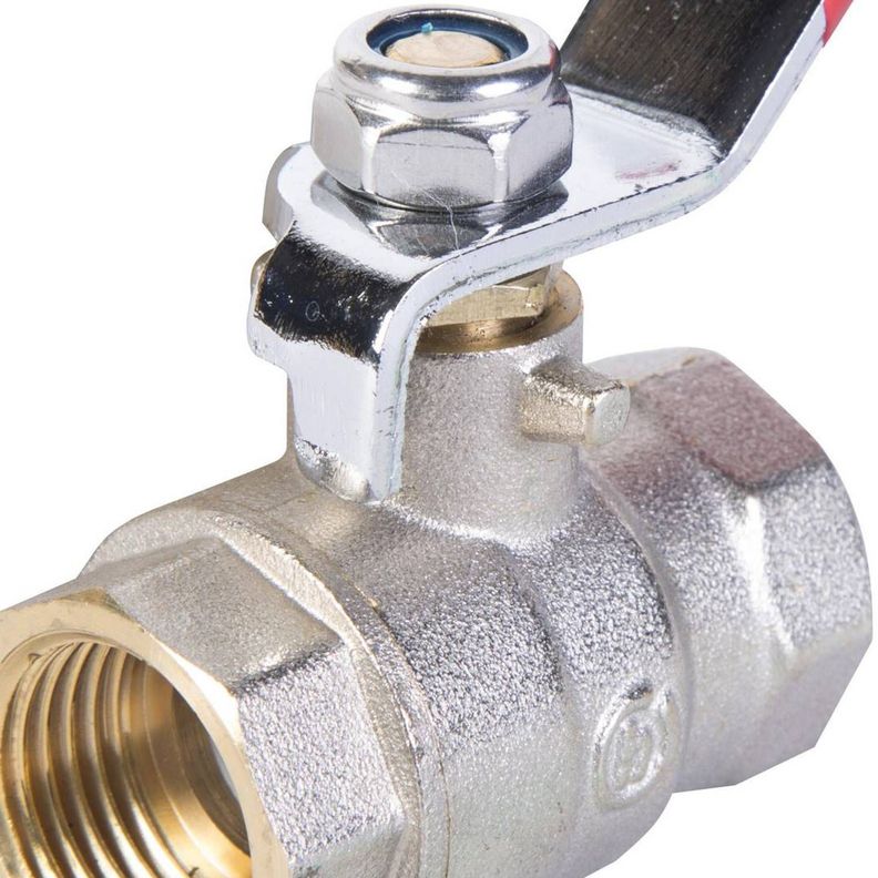 Llave Bola Paso 1/2 Manilla Roja - Pn15 - Taumm-2