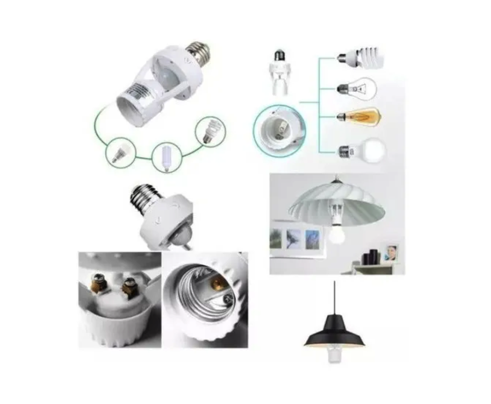 Soquete Sensor Movimiento Adaptador Ampolleta E27 + Garantia-2