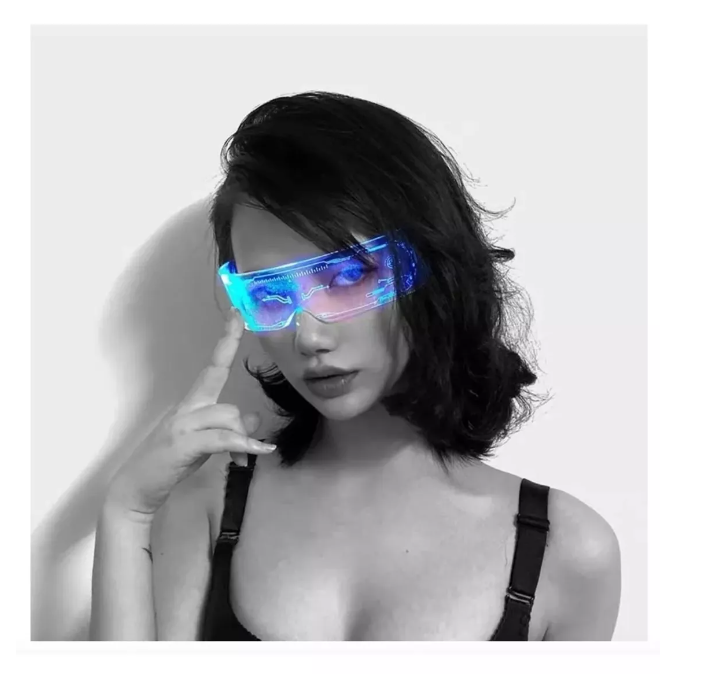 Lentes Para Fiestas Con Luces Led Cosplay-0