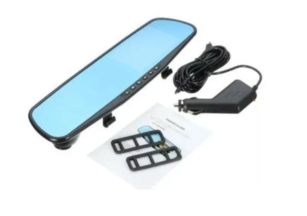 Espejo Retrovisor Con Camara Frontal + Camara Retroceso Hd-4