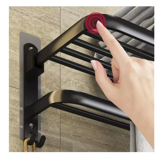 Toallero Baño Perchero Colgador Acero Inoxidable Toallas-5