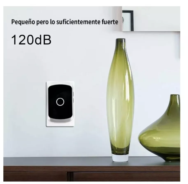 Timbre Inalámbrico Exterior Portátil Puertas Timbre Portero-3