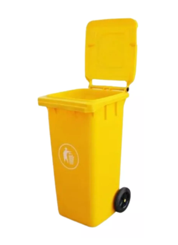 Contenedor De Basura 120 Litros Color Amarillo-1