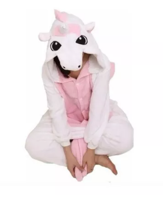 Pijama Entero Infantil Y Adulto Unicornio Invierno-5