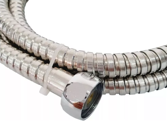 Manguera Flexible Ducha Challa 1.6 Metros Acero Inox-1