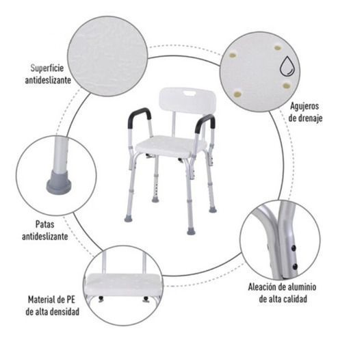 Silla Ducha Con Reposabrazos Y Respaldo-1