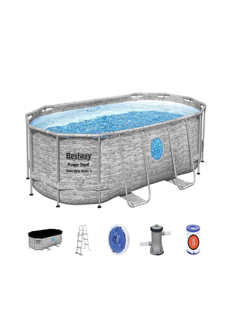 Piscina Estructural Oval Vista, 4.27m x 2.50m x 1.00m, CAP. 7.250 Lts; Bestway-3