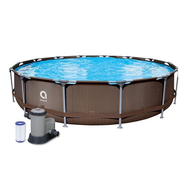 Piscina Estructural Round Steel en Ratán de 4.27m x 0.84m; CAP. 10.825 Litros; Marca Avenli-1