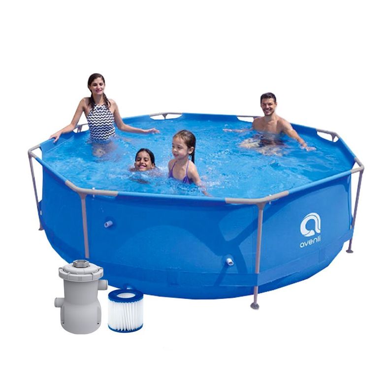 Piscina Estructural Round Steel 3.66m x 0.76m; CAP. 6.765 Litros; Marca Avenli-0