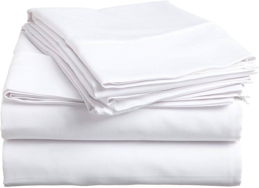 Juego de Sábanas 144 hilos Blanca hotelería 1,5 plazas-1