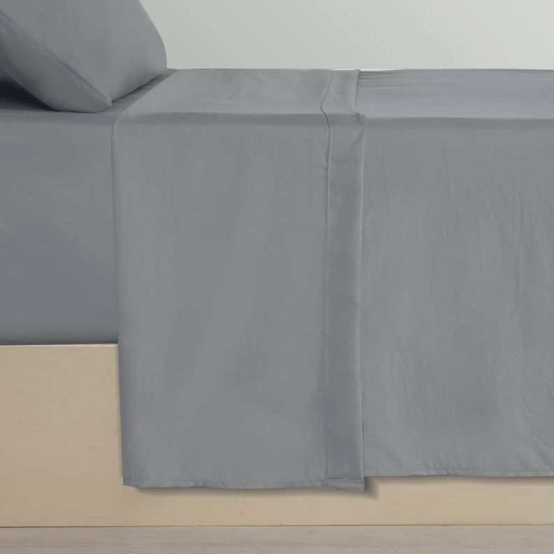 Juego de Sábanas 144 hilos Gris 1,5 plazas-2