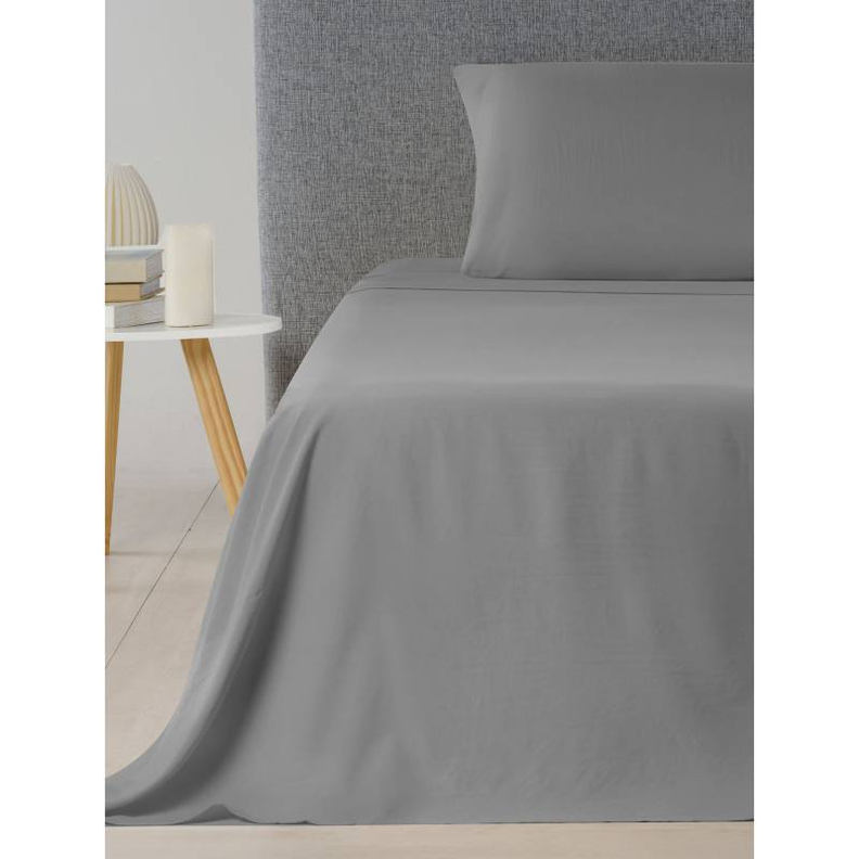 Juego de Sábanas 144 hilos Gris 1,5 plazas-3