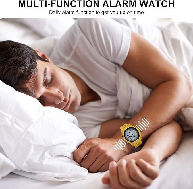 Reloj Digital Sport Y Casual Hombre Y Mujer Con Luz Y Alarma-2