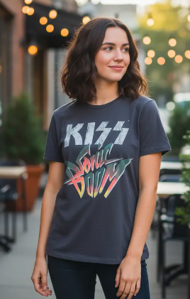 Polera Kiss talla XL Gris