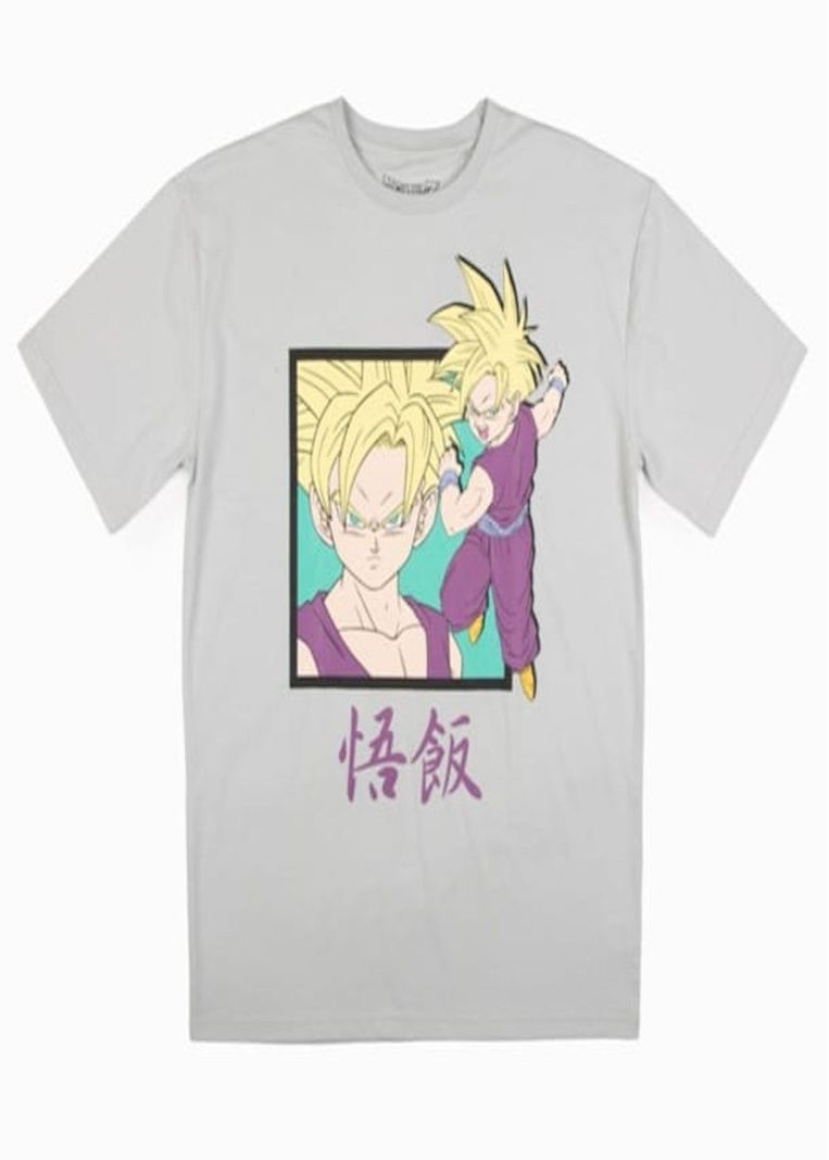 Polera Dragon Ball talla 14 Gris
