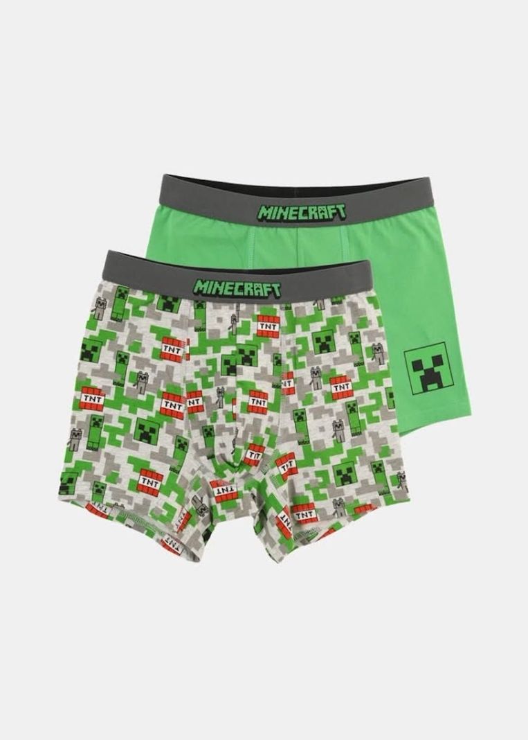 Boxer Minecraft Talla 14 pack 2 unidades Verde