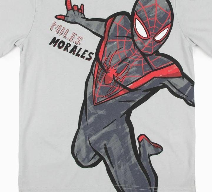 Polera Spiderman Miles Morales Talla 4-2