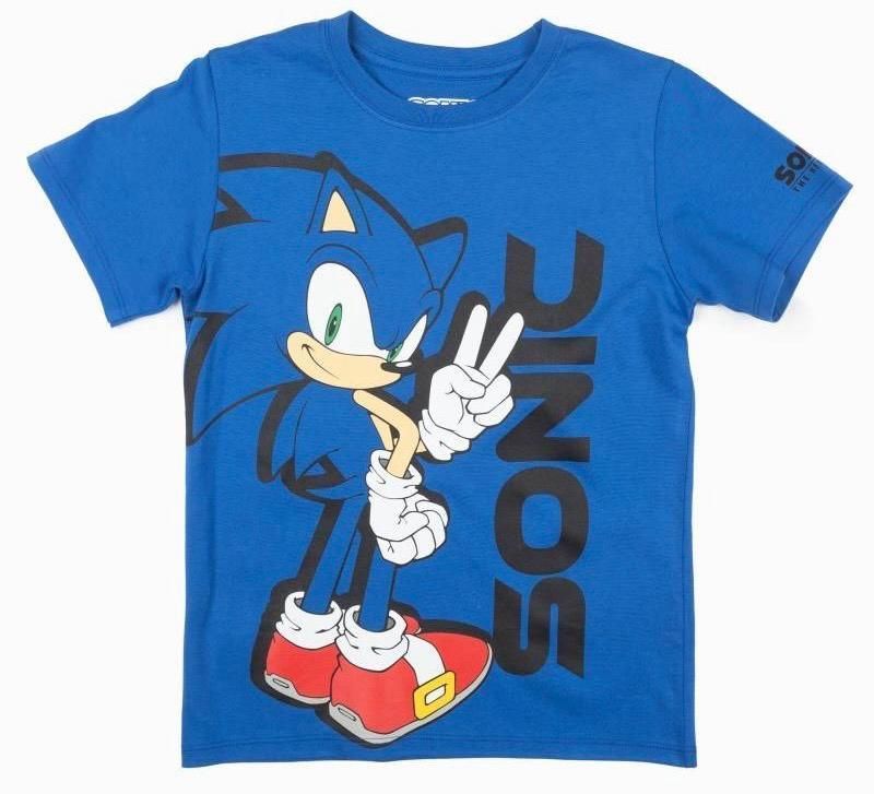 Polera Sonic color Azul Diversas Tallas-0