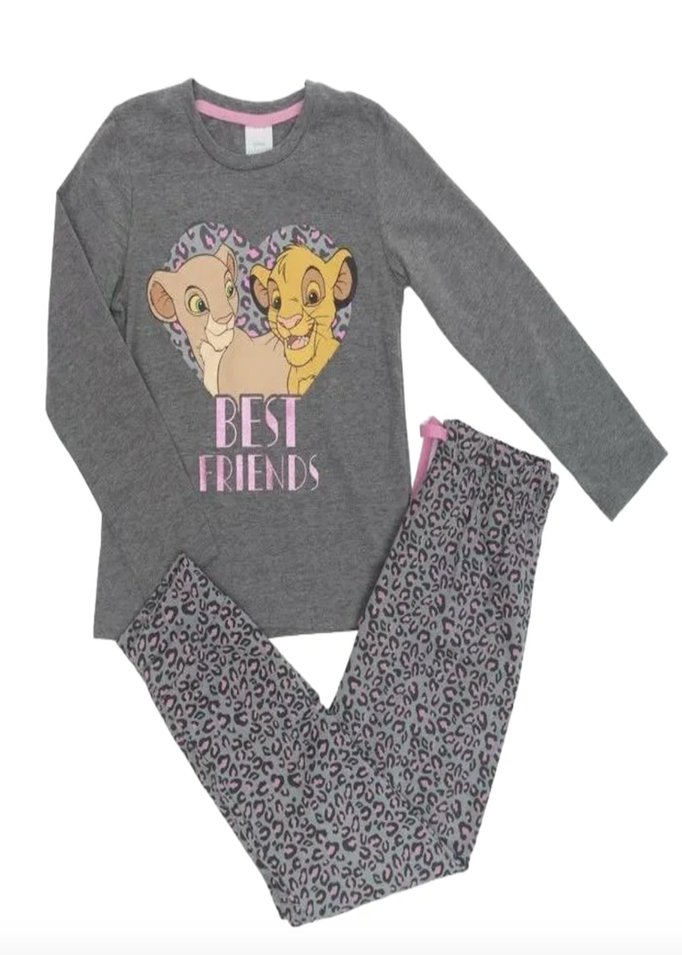 Pijama Simba y Nala Rey Le n Disney Gris 6