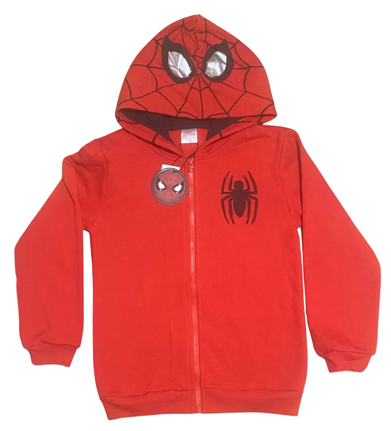 Poleron Spiderman Cierre y Capucha Talla 10 Original Marvel-0