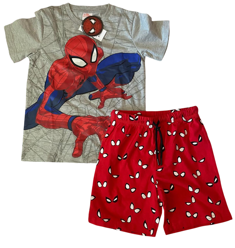 Pijama de verano Spiderman Talla 6-0