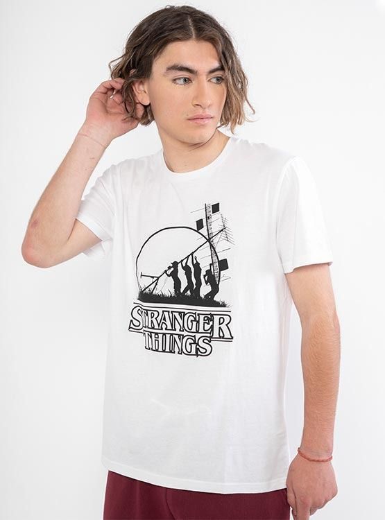 Polera Stranger Things Talla M Antena-0