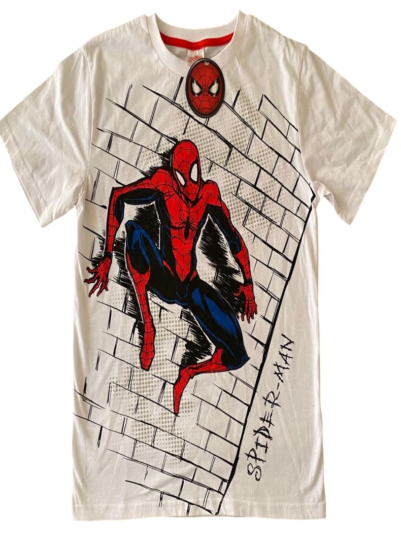 Polera Spiderman Talla 14 color blanco-0