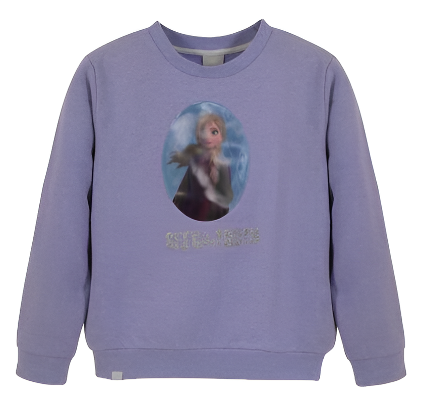 Poleron Frozen Disney Holograma Talla 8-0