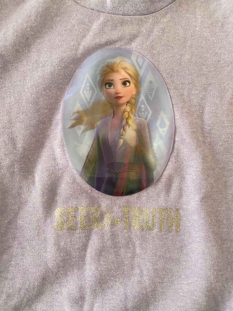 Poleron Frozen Disney Holograma Talla 8-1