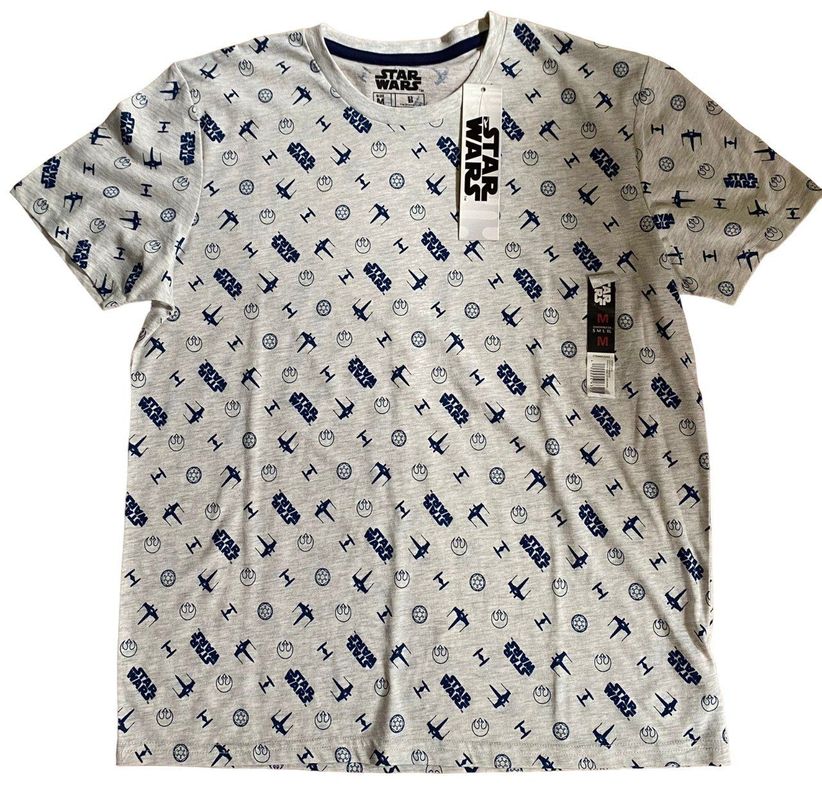 Star Wars Polera Talla M Diseño Naves y letras-0