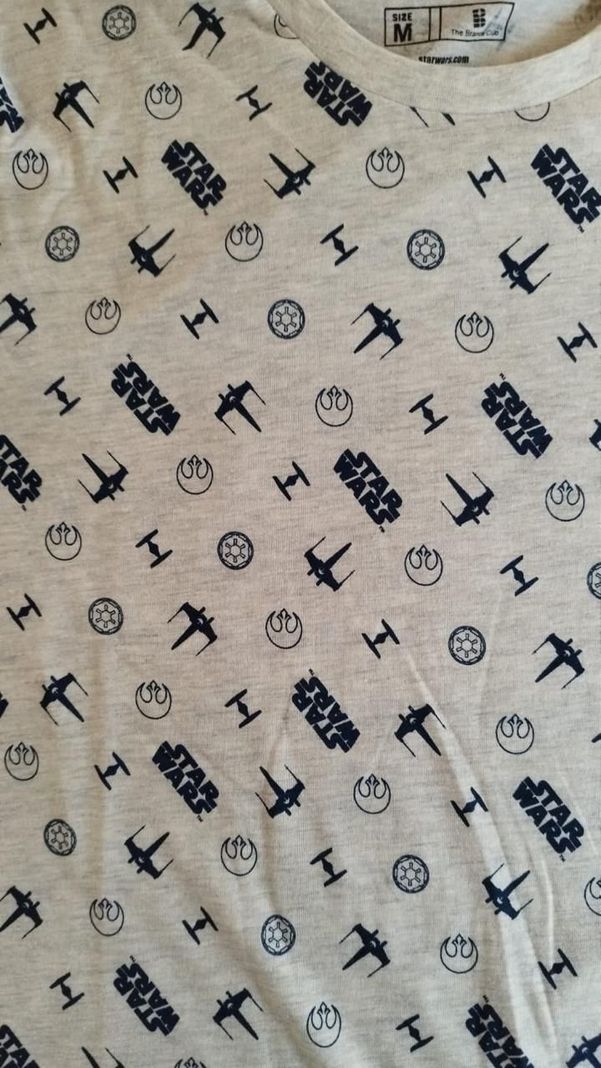 Star Wars Polera Talla M Diseño Naves y letras-2