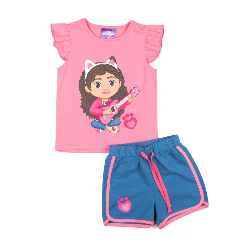 Conjunto Polera y Short Gabby's Dollhouse talla 3-0